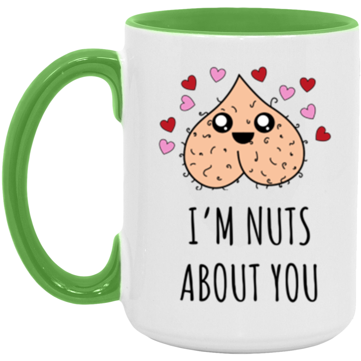 "I'm Nuts About You" 15oz Wraparound Mug