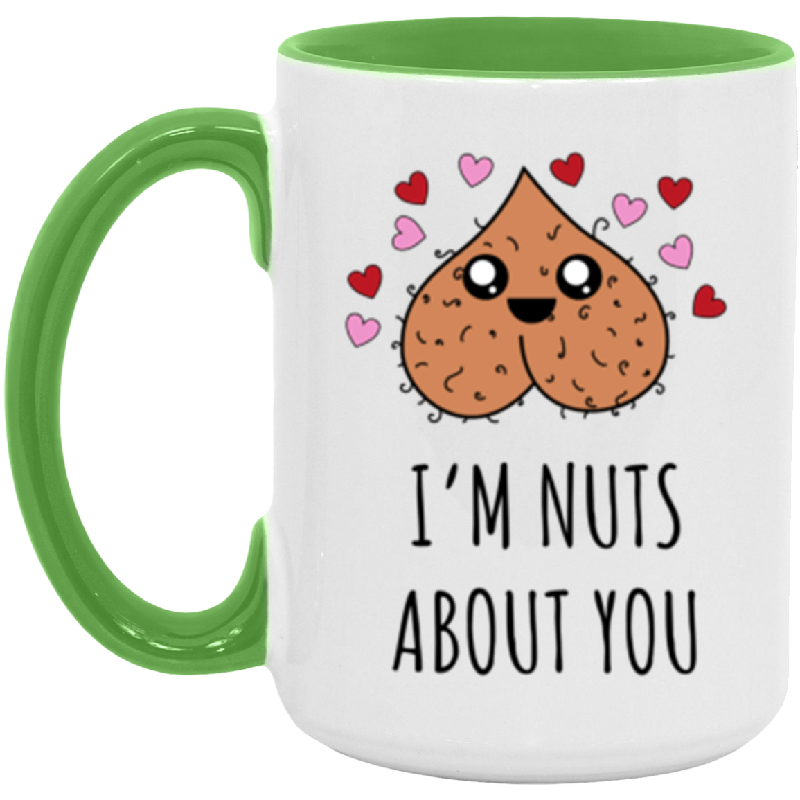 "I'm Nuts About You" 15oz Wraparound Mug