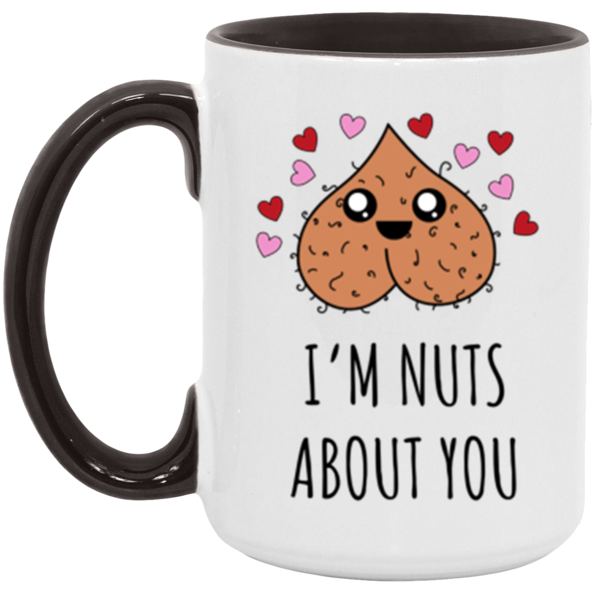 "I'm Nuts About You" 15oz Wraparound Mug