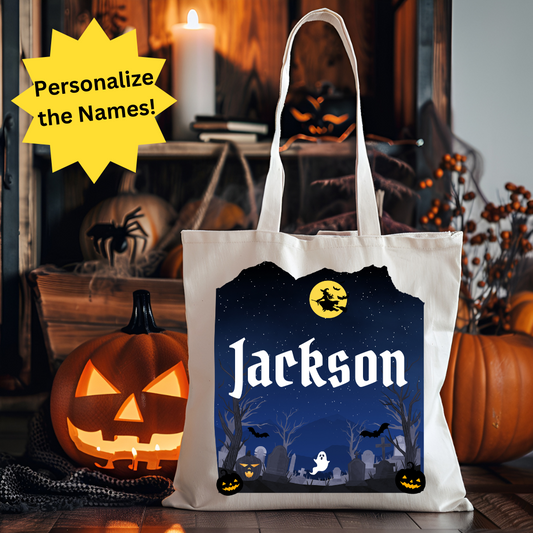 Personalized Halloween Candy Tote