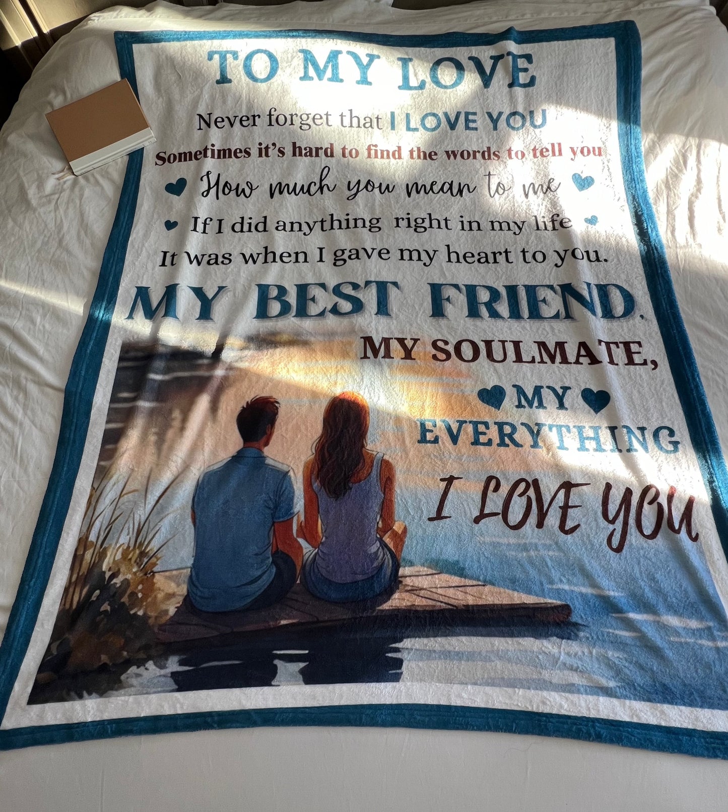 'To My Love' Blanket Cozy Plush Fleece Blanket