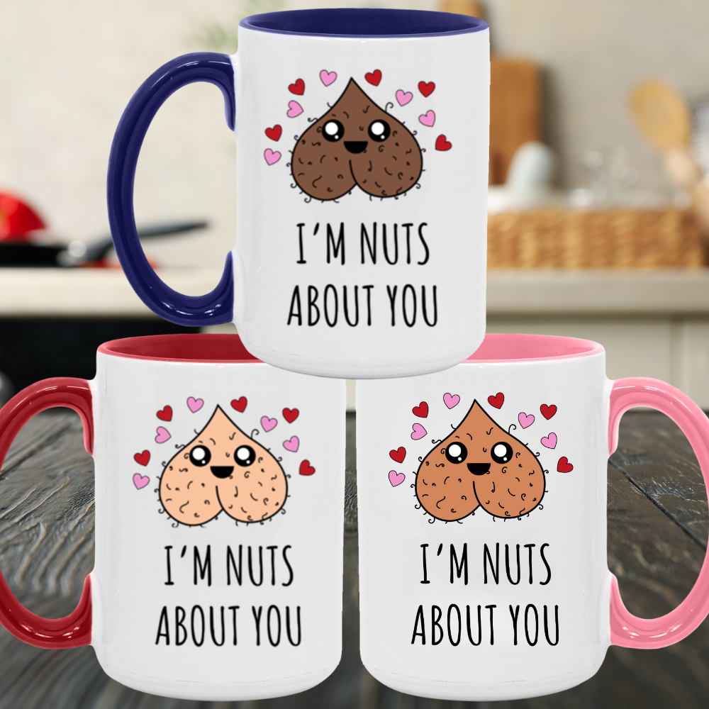 "I'm Nuts About You" 15oz Wraparound Mug