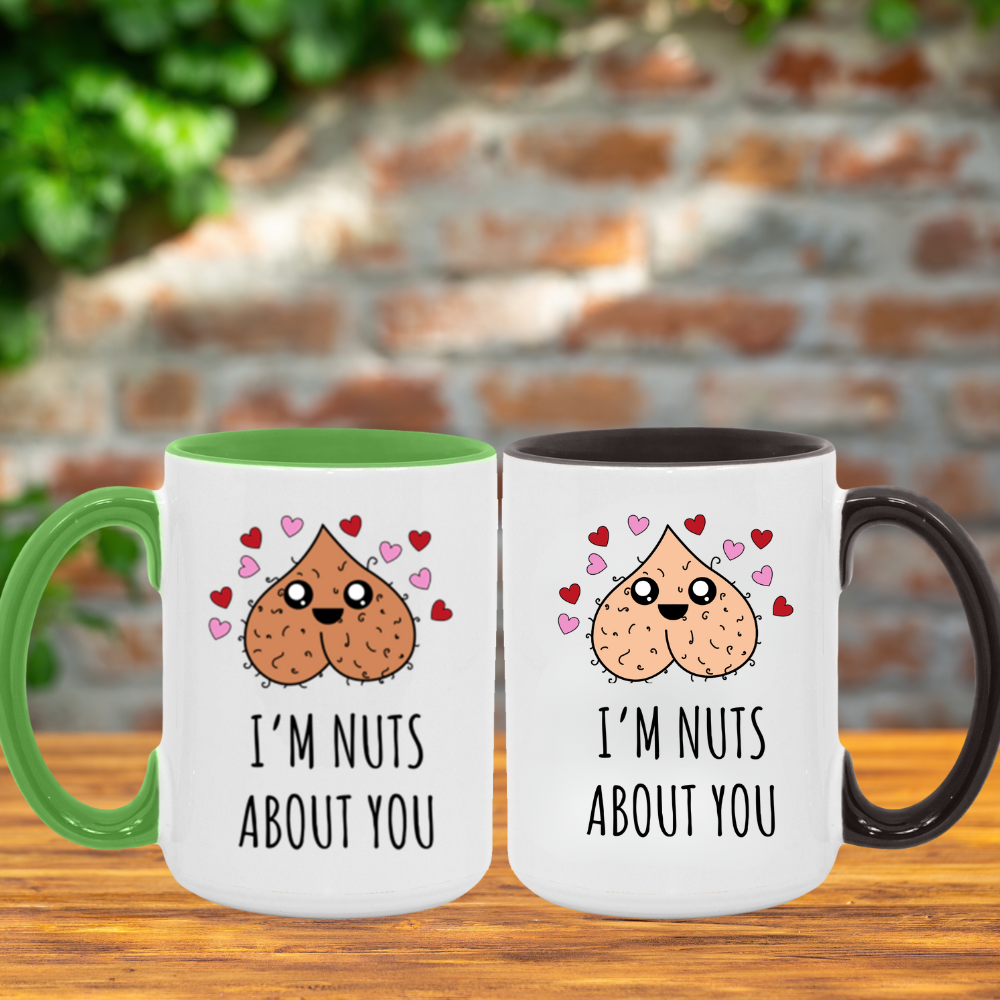 "I'm Nuts About You" 15oz Wraparound Mug