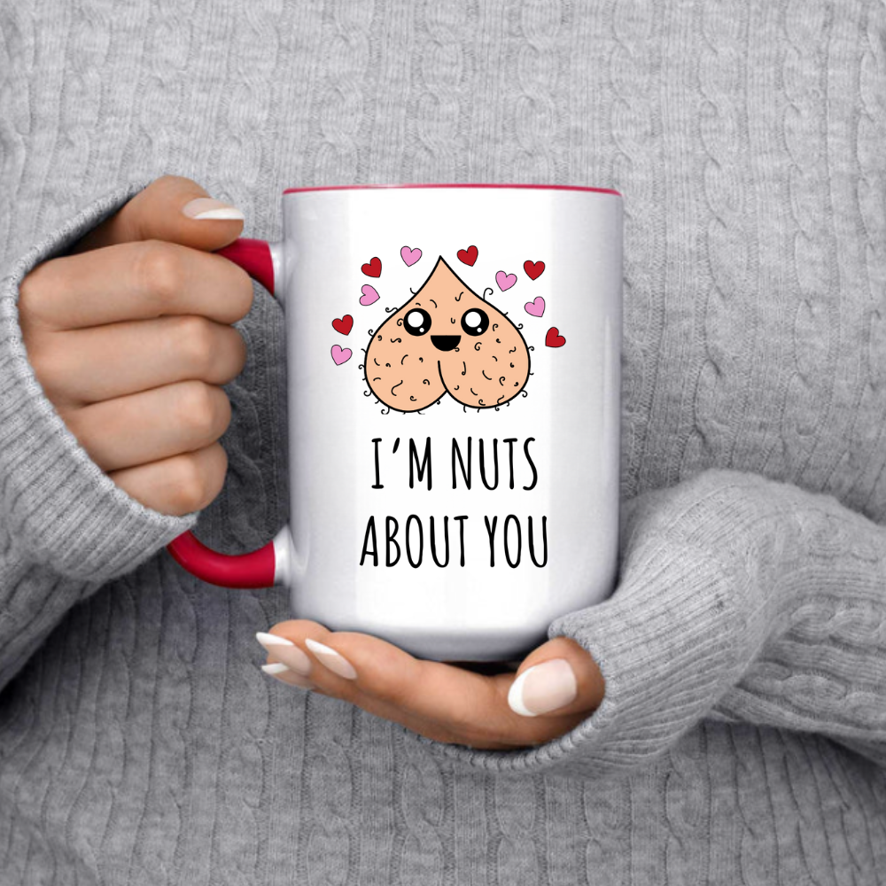 "I'm Nuts About You" 15oz Wraparound Mug