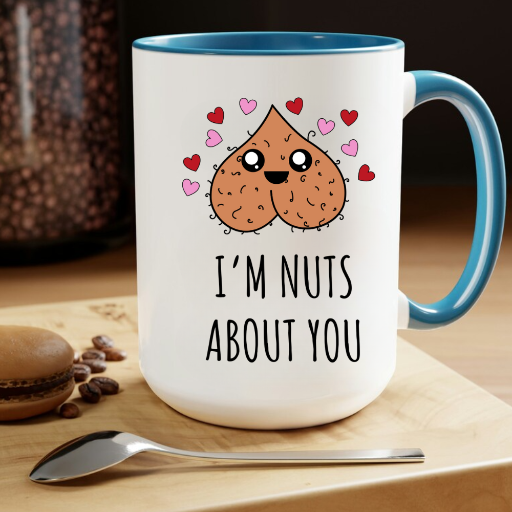 "I'm Nuts About You" 15oz Wraparound Mug