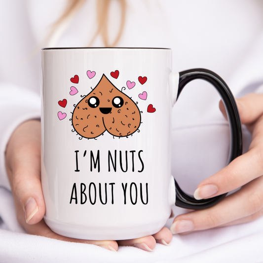 "I'm Nuts About You" 15oz Wraparound Mug