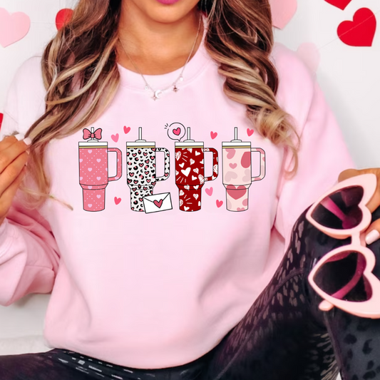 Sudadera con copa de amor del día de San Valentín