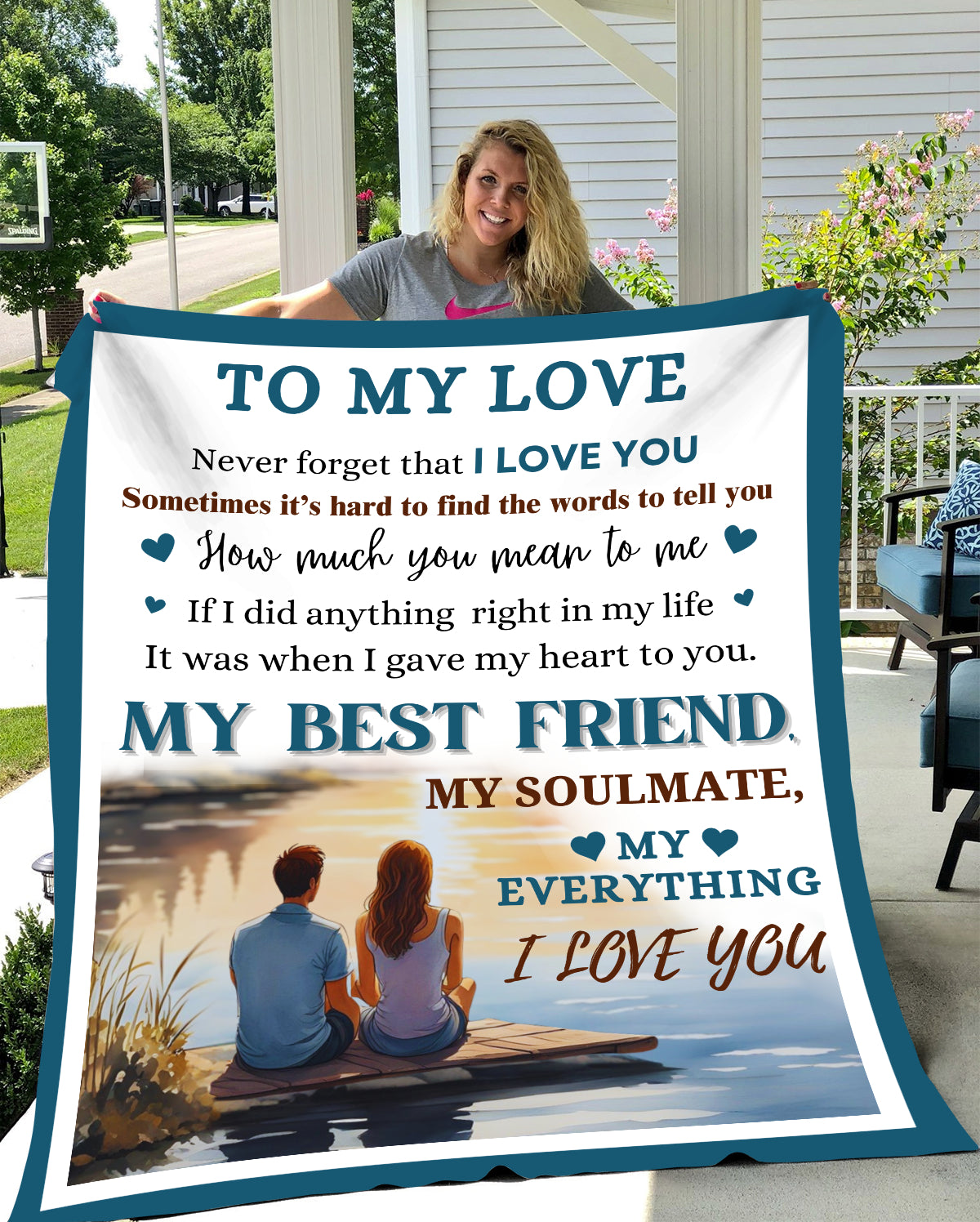 'To My Love' Blanket Cozy Plush Fleece Blanket