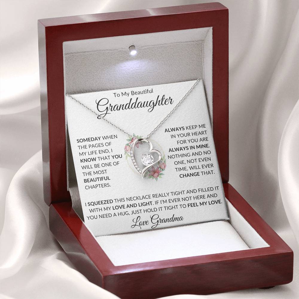 To My Beautiful Granddaughter | Forever Love Necklace