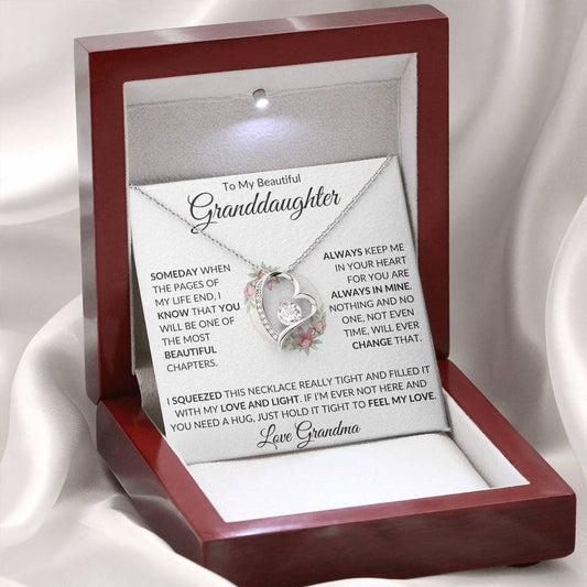 To My Beautiful Granddaughter | Forever Love Necklace