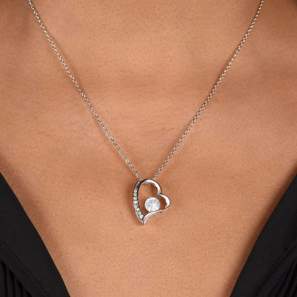 To My Beautiful Daughter, Love Mom | Forever Love Necklace