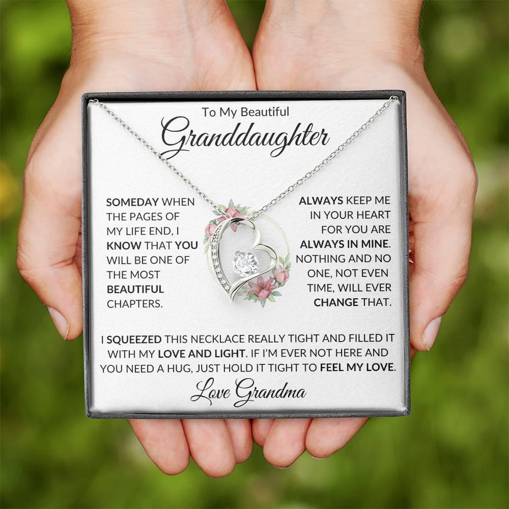 To My Beautiful Granddaughter | Forever Love Necklace