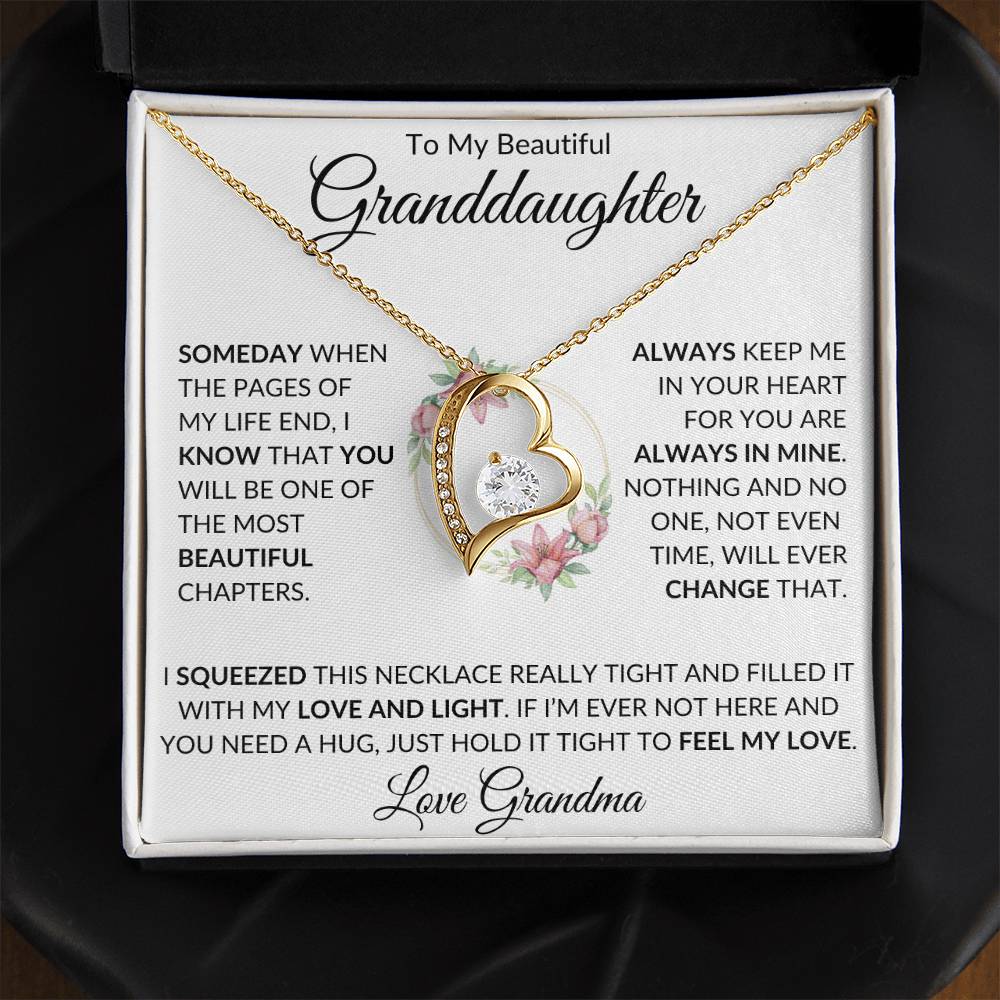 To My Beautiful Granddaughter | Forever Love Necklace