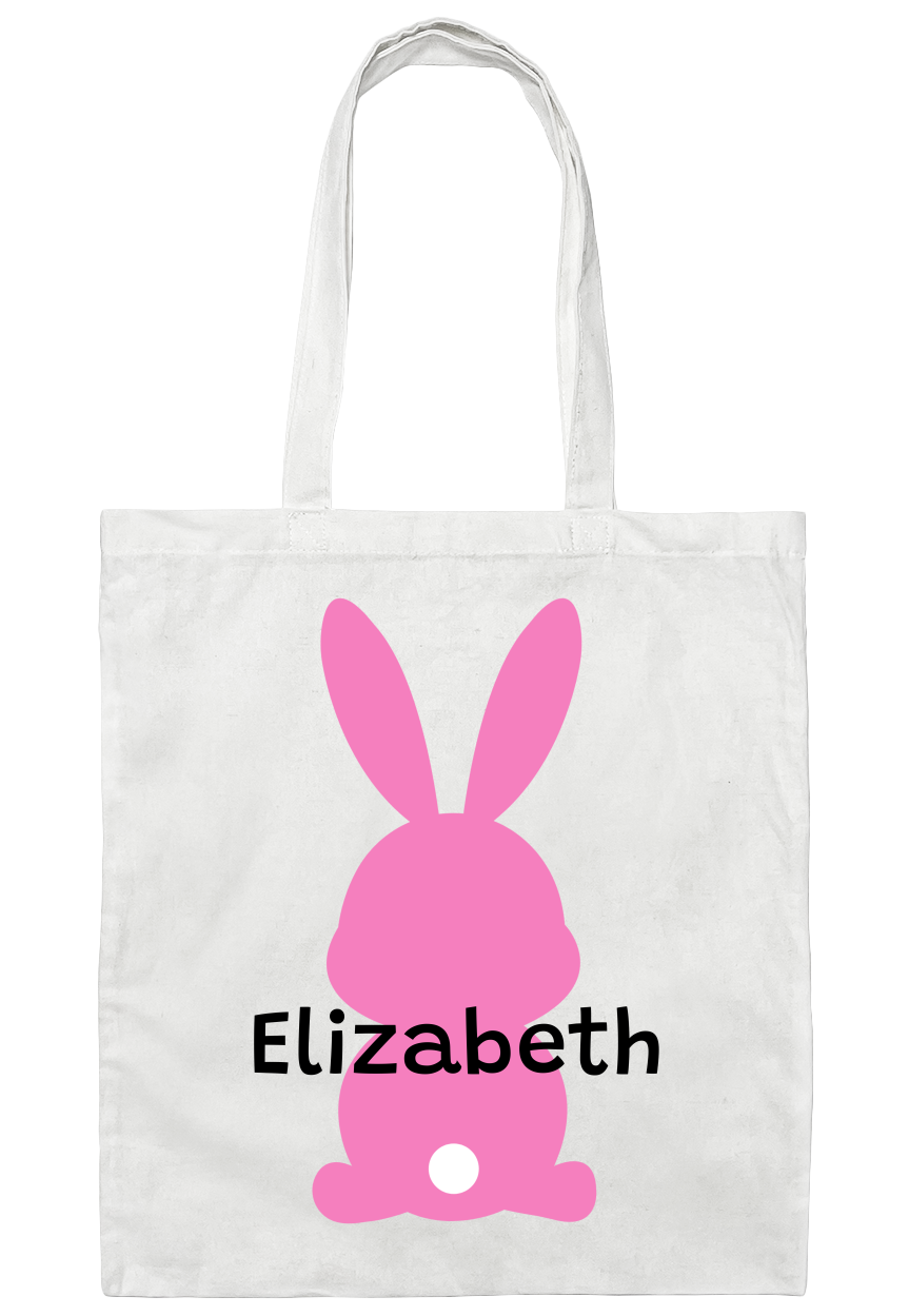 Personalized Bunny Name Tote