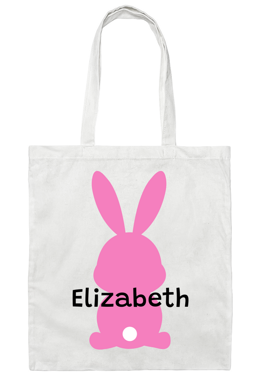 Personalized Bunny Name Tote